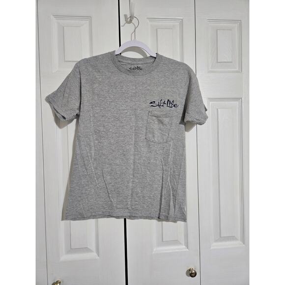 Salt life small unisex grey tshirt - Picture 1 of 7